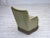 Green Danish Highback Armchair in Green Furniture Velour, 1970s For Sale - Image 8 of 17