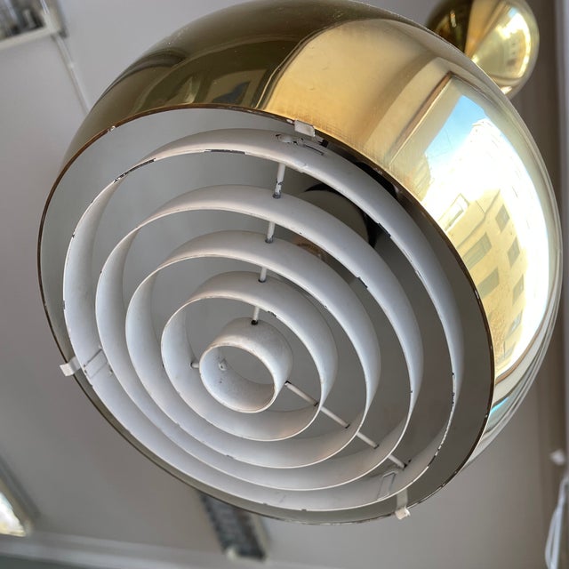 Pendant Lamp by Helge Zimdal for Falkenbergs Belysning Ab, Sweden, 1960s, Set of 2 For Sale - Image 6 of 7