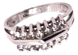 14 Karat White Gold Diamond Ring Wedding / Bridal / Anniversary
