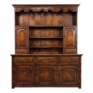 Antique English Traditional Oak Dresser, 1900s For Sale