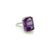 Purple Natural Amethyst Diamond Ring Size 6.5, 14k Gold 12.48 TCW Certified For Sale - Image 8 of 13