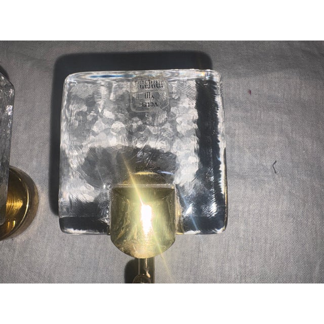 VALLI & VALLI coat or towel hanger in brass and Murano glass, 7 cm deep, 10 cm high, 6 cm wide