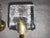 VALLI & VALLI coat or towel hanger in brass and Murano glass, 7 cm deep, 10 cm high, 6 cm wide