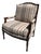 Early 20th Century Sherrill Furniture French Provincial Louis XVI Style Upholstered Lounge Arm Chair For Sale