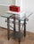 Metal Postmodern Glass Side Table, 1990s For Sale - Image 7 of 8