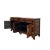 Asian Oriental Brown Rattan Top 4 Drawers Credenza Buffet Sideboard Console Cabinet For Sale - Image 3 of 6