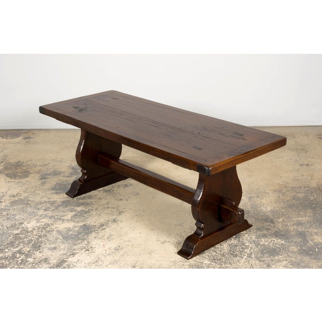 19th Century French Provincial Walnut Dining Table With Trestle Base For Sale - Image 18 of 18