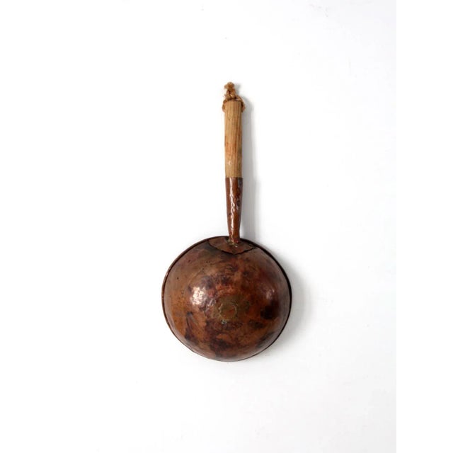 Antique Round Bottom Copper Pan For Sale - Image 13 of 13