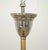Mid 20th Century Traditional Brass & Nickel 4 Arm Glass Shades Pole Chandelier For Sale - Image 9 of 12