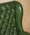 Chesterfield Wingback Swivel Chair in Green Leather For Sale - Image 6 of 18