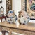 A stunning, highly collectible vintage pair of Chinese Blue and White Porcelain Deities representing Shou Lao (the Star...