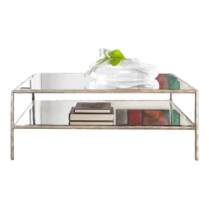 Modern History Organic Square Cocktail Table - Antique Aluminum