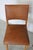 Dining Chairs in Oak Wood and Leather attributed to Jens Risom for Knoll International, 1950s, Set of 4 For Sale - Image 14 of 18