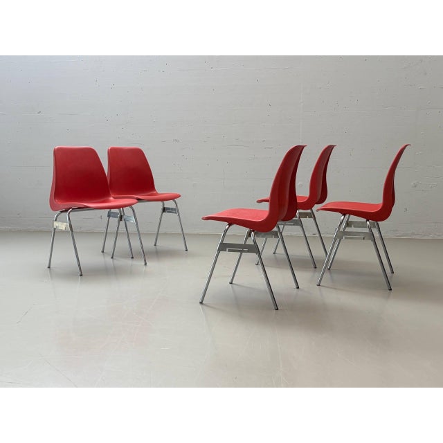 Vintage Stacking Chair from Lübke, 1970s For Sale - Image 6 of 18