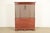 Ethan Allen Knob Creek Georgian Carved Mahogany Lighted Breakfront Bookcase Cabinet For Sale - Image 16 of 18