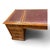 Twin Pedestal Desk with Burgundy Leather Top For Sale - Image 3 of 9