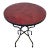 27" Red Moroccan Mosaic Table For Sale