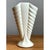 Ivory Vintage Matte Glaze Ribbed Ceramic Vase For Sale - Image 8 of 12