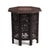 Anglo Indian Teak Octagonal Folding Side Tea Table Hand Carved Campaign Original Finish 1900 For Sale - Image 4 of 18