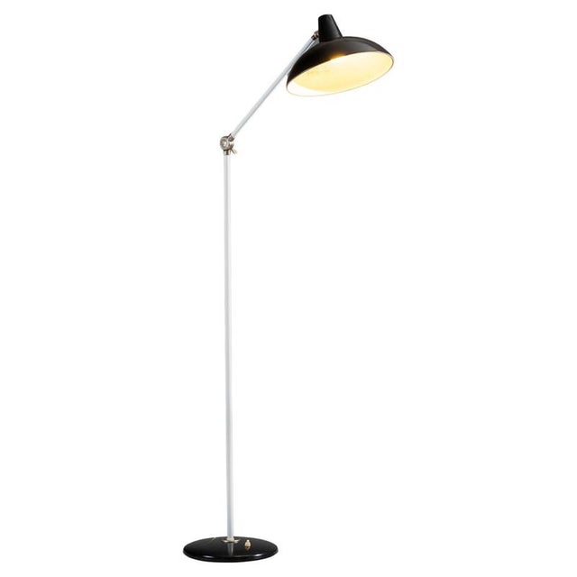 Beautiful floor lamp designed by j.j.m. Hoogervorst for anvia, almelo, the netherlands 1950. A quintessential example of...