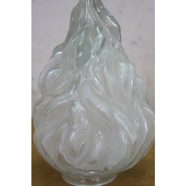 Early 20th Century Antique French Empire Frosted Glass Flambe Flame Torch Lamp Chandelier Shades - Set of 3 For Sale - Image 5 of 15