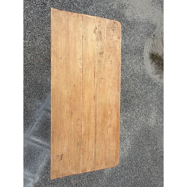 Antique Scrubbed Pine Drop-Leaf Table For Sale - Image 4 of 12