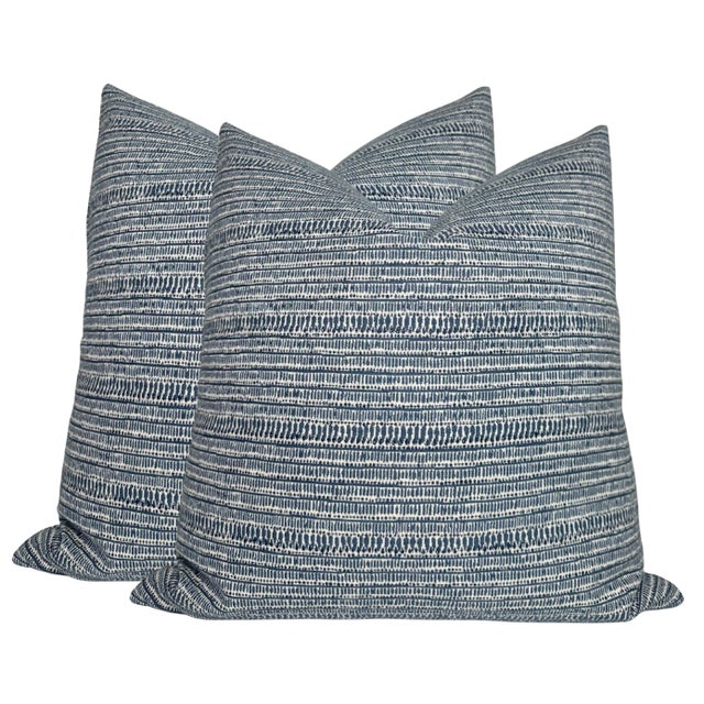 ⭐️ Ships Within 2 Days On the Front: Saqqara Woven Fabric On the Back: Ivory Performance Fabric Indoor Outdoor Pillow All...