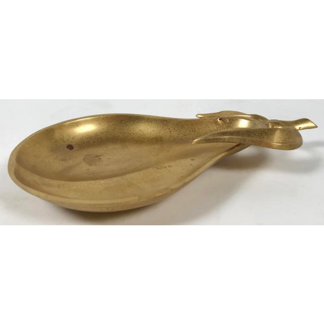 Brass Pear Catchall Dish For Sale - Image 4 of 5