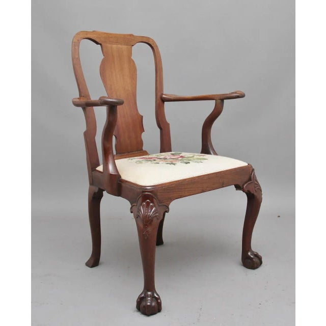 18th Century Walnut Armchair For Sale - Image 11 of 12