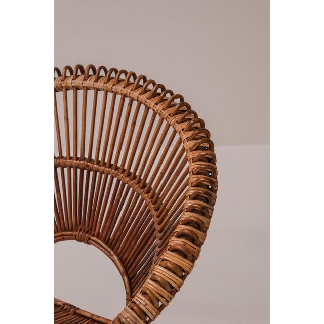 Rattan Chairs by Janine Abraham & Dirk Jan Rol for Rougier, France, 1956, Set of 2 For Sale - Image 9 of 15