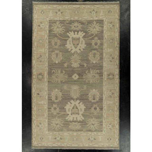 Black Oushak Rug 3'1" x 5'2" #21376 For Sale - Image 8 of 8