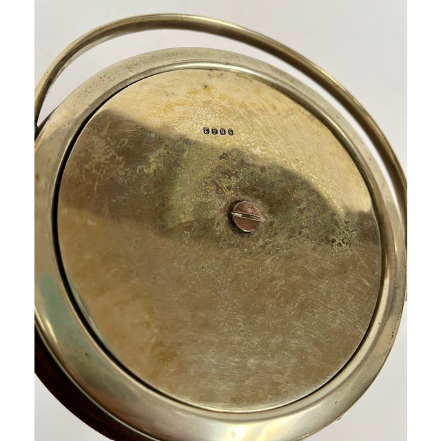 Antique English Oak Biscuit Barrel with Silver Trim For Sale In Dallas - Image 6 of 10