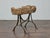Rustic Mid-Century Wooden Trough Accent Table on Custom Iron Base For Sale - Image 11 of 12