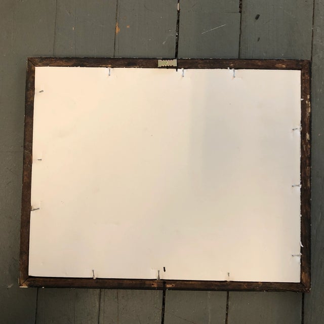 Figurative Original Vintage Female Nude Watercolor Painting 9.5 X 12 Overall Size With Vintage Frame Is 11 X 13 Unsigned For Sale - Image 3 of 4