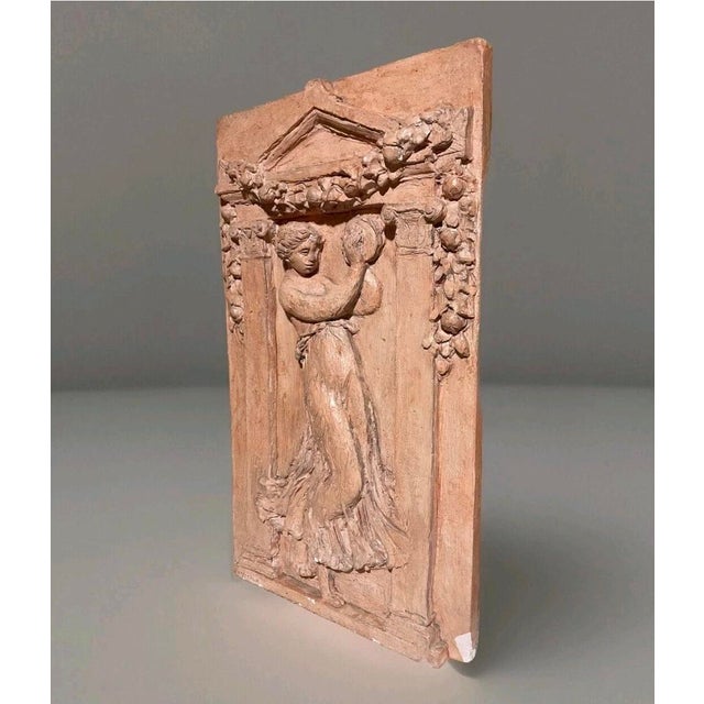 Figurative Late 20th Century Limited‑Edition Renoir/Guino Terra Cotta Relief — “Dancer With Tambourine,” Coa Included For Sale - Image 3 of 8