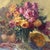 Antique Still Life Oil Painting Floral Fruit Lobster Gilt Wood Frame Signed For Sale - Image 4 of 6