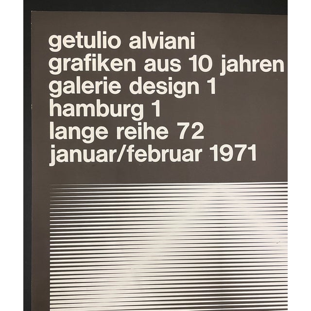 Antonio Calderara Poster for the exhibition at the Design 1 gallery in Hamburg, 1971 Screen printing Very good condition...