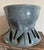 1970s 1970’s Modernist Glazed Pottery Planter Slate Blue ~ Artisan Made For Sale - Image 5 of 11