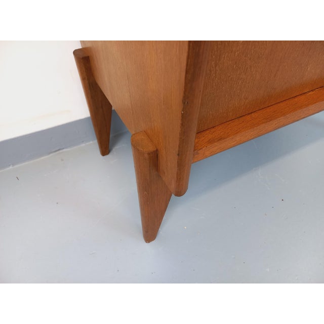 Tan Vintage Scandinavian Style Oak Bookcase by René Gabriel, 1950s For Sale - Image 8 of 17