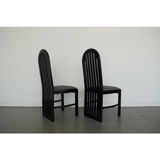 Vintage Pallavisini Italian Modern High-Back Dining Chairs (Set of 4) For Sale - Image 14 of 16