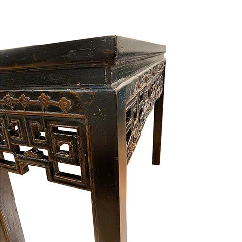 1960s Vintage Four Side Carving Panel Console For Sale In New York - Image 6 of 7