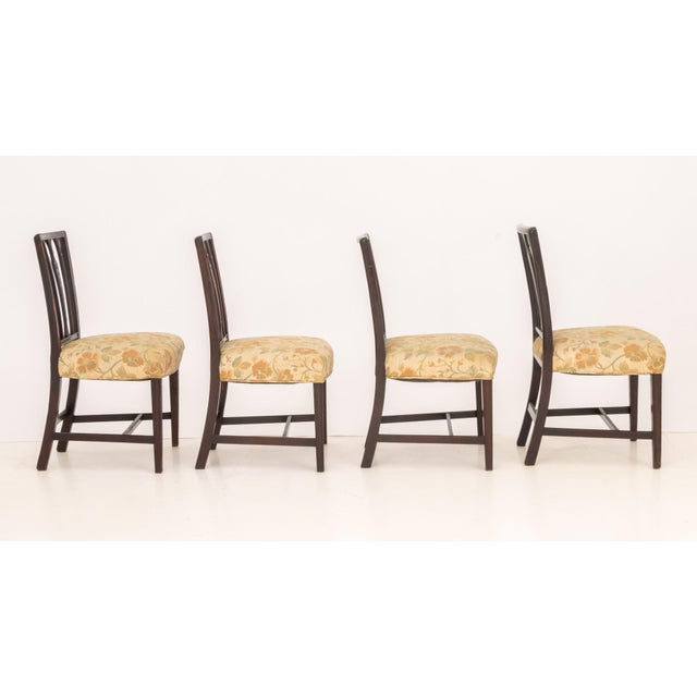 Wood Set of Four George III Mahogany Side Chairs For Sale - Image 7 of 8