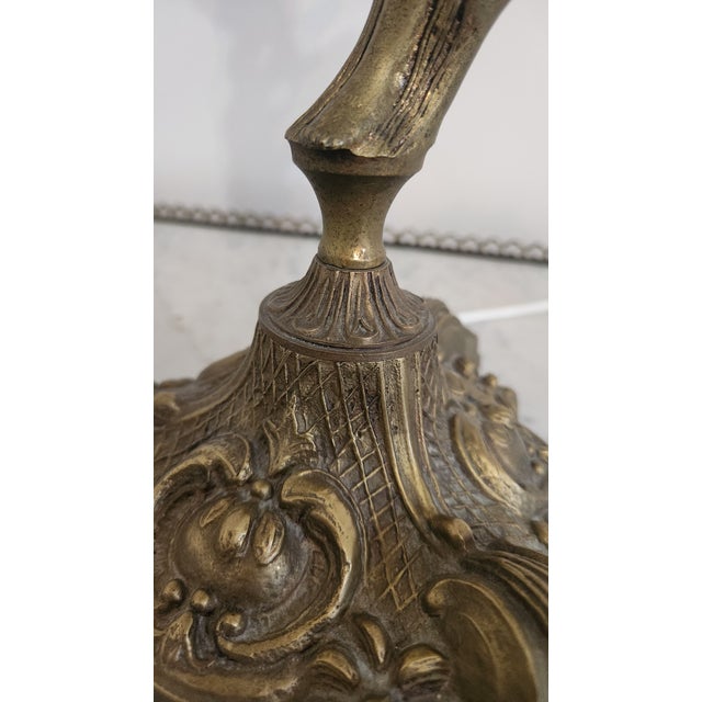 Monumental Brass Figural Maiden 13-Light Candelabrum, Circa 1960s For Sale - Image 12 of 18