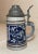 Figurative Antique Handmade Westerwald German Prosit Pottery Pewter Lidded Beer Stein Mug For Sale - Image 3 of 12