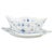 1960s Blue Fluted Plain Sauce Boat with Fixed Stand from Royal Copenhagen, 1967 For Sale - Image 5 of 5