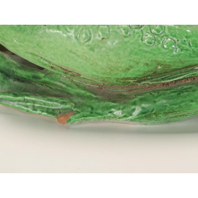 Mid 20th Century Large Mid Century Modern Italian Pottery Frog Fountain Head For Sale - Image 5 of 12