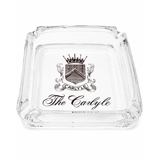 Vintage the Carlyle Hotel Nyc Glass Ashtray Dish New York City For Sale In Washington DC - Image 6 of 9