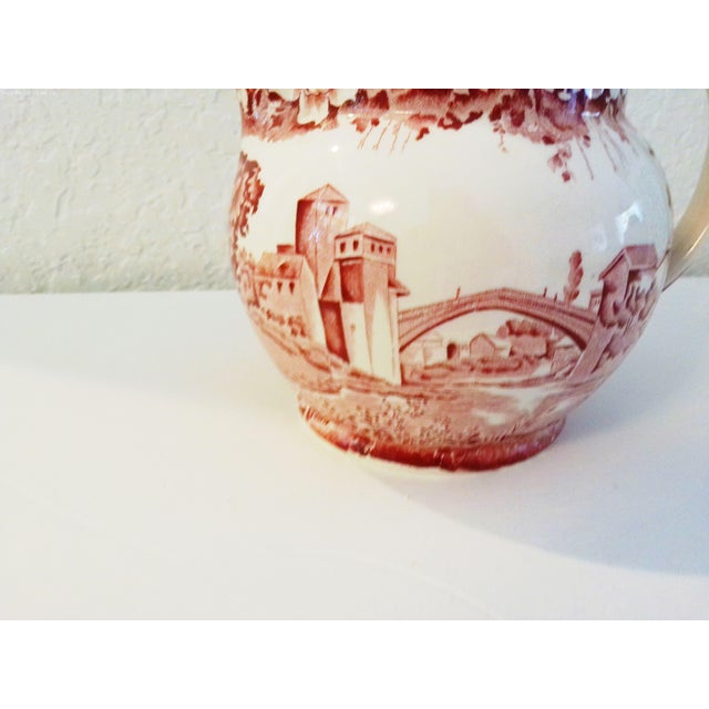 French Country 1920s England Woods & Sons Enoch Woods Castles Pitcher For Sale - Image 3 of 8