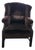 Chippendale Style Mahogany Framed Wing Chair For Sale
