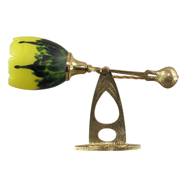 Art Nouveau Wall or Table Lamp attributed to Wiener Werkstätten, Vienna, 1920s For Sale